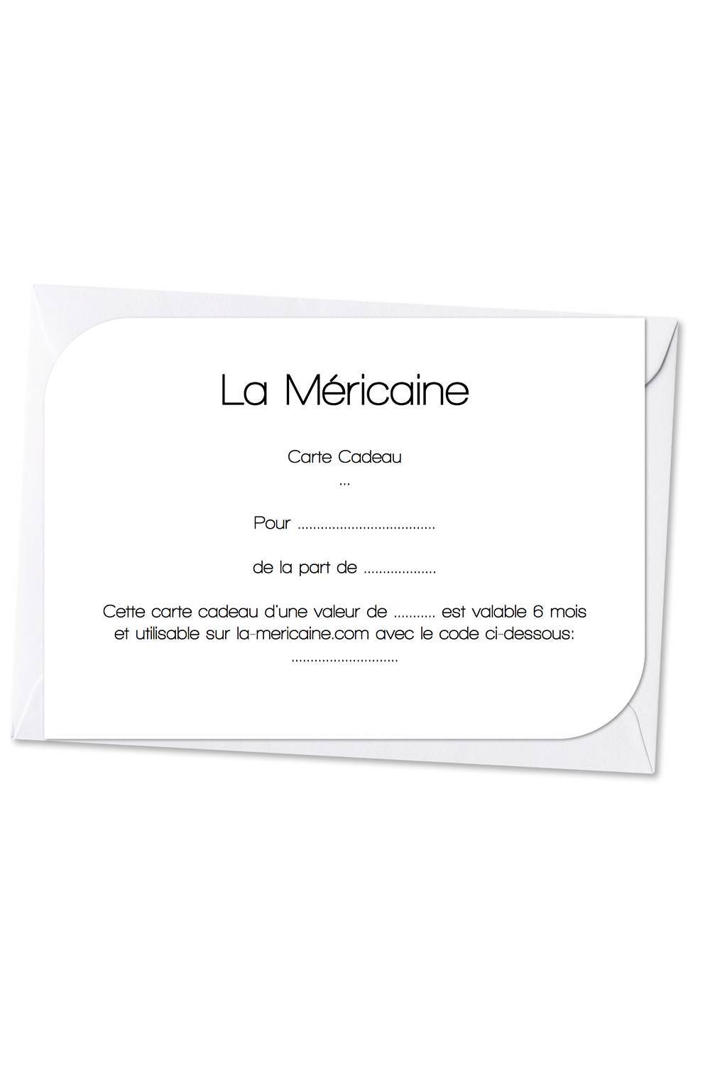 e-Cartes Cadeaux - La Méricaine